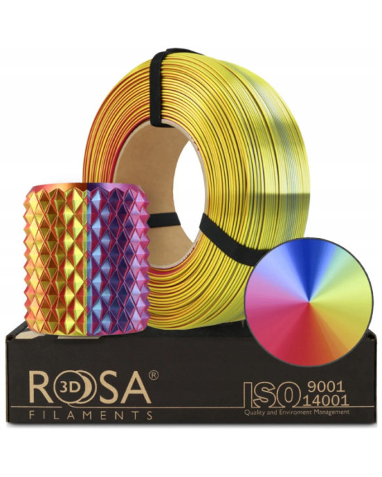 FILAMENT 3D PLA Refill Magic Silk Carnival (Yellow-Blue-Fuchsia) 1kg