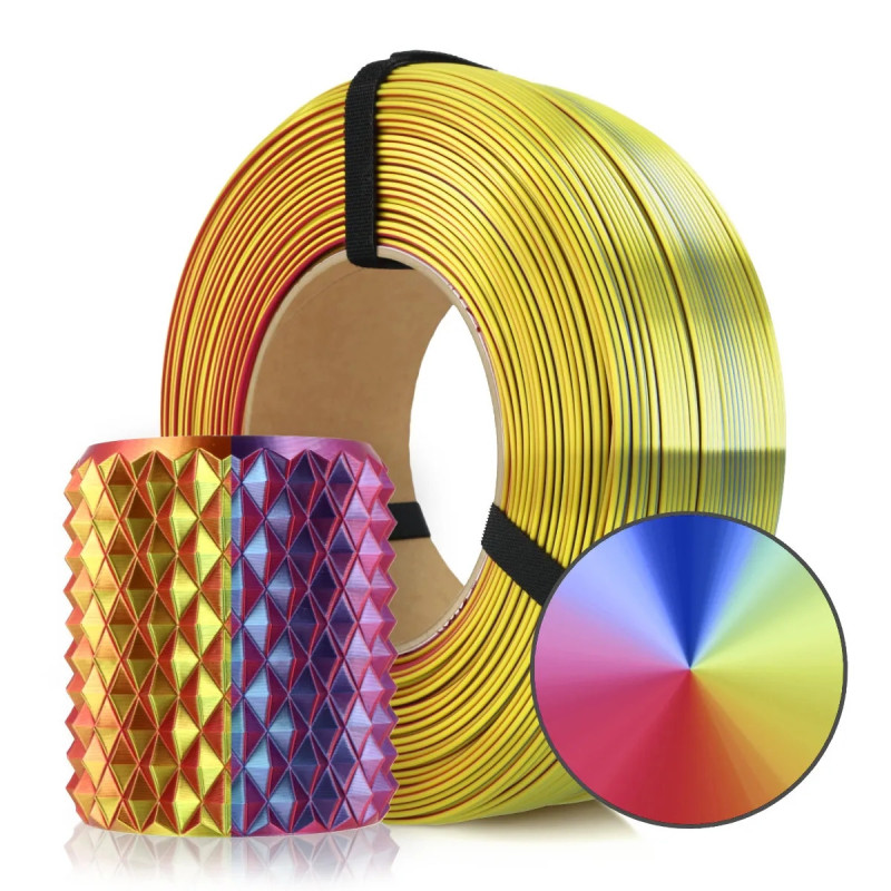 FILAMENT 3D PLA Refill Magic Silk Carnival (Yellow-Blue-Fuchsia) 1kg