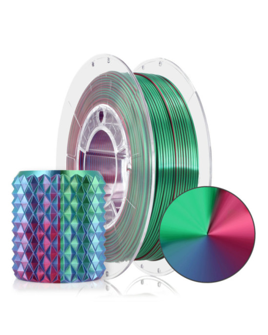 FILAMENT 3D PLA Magic Silk AURORA Blue-Purple-Green 300g