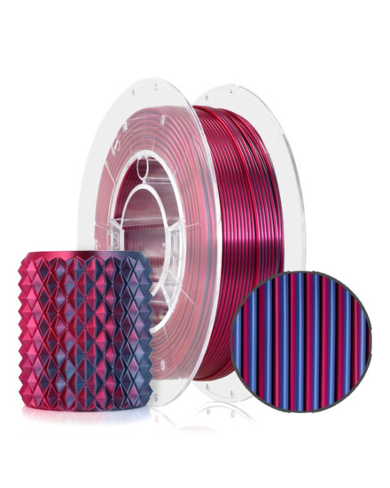 FILAMENT 3D PLA Magic Silk Midnight City (blue+fuchsia) 300g