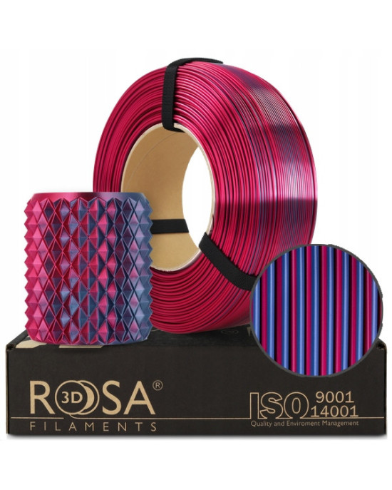 FILAMENT 3D ReFill PLA Magic Silk Midnight City (blue+fuchsia) 1kg