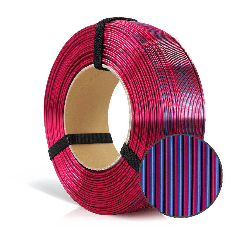 FILAMENT 3D ReFill PLA Magic Silk Midnight City (blue+fuchsia) 1kg