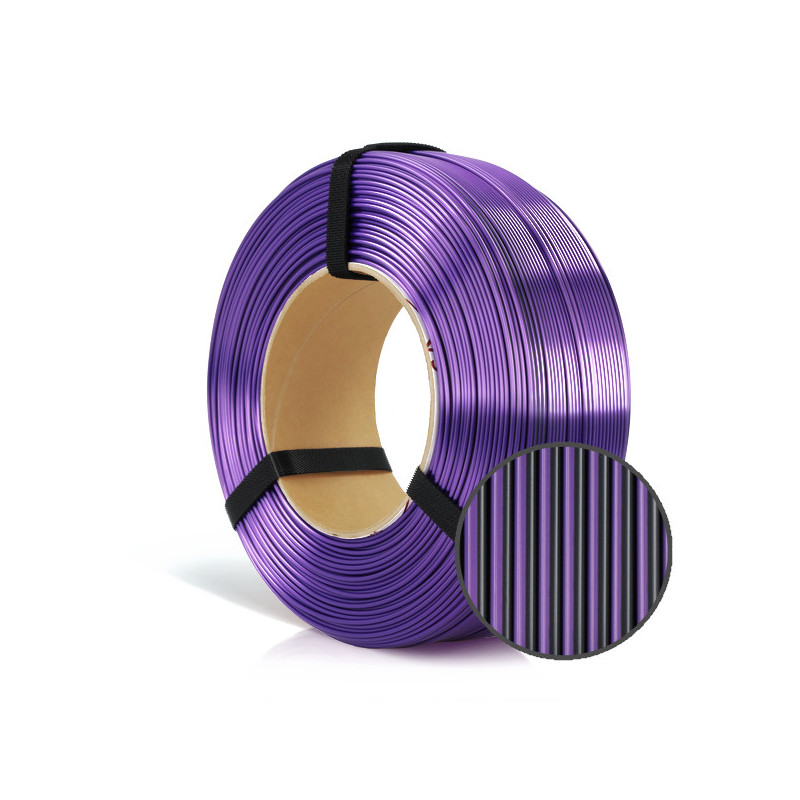 FILAMENT 3D ReFill PLA Magic Silk Mistic Violet (black+violet) 1kg