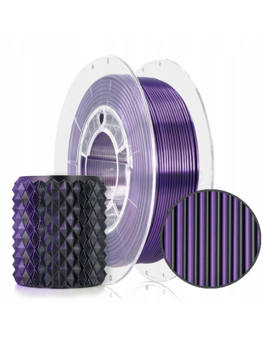 FILAMENT 3D PLA Magic Silk Mistic Violet (black+violet) 300g