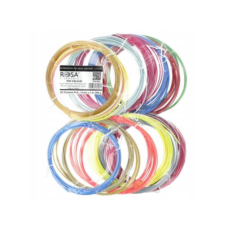 PEN PACK PLA DUAL COLOURS 14szt. x 5m