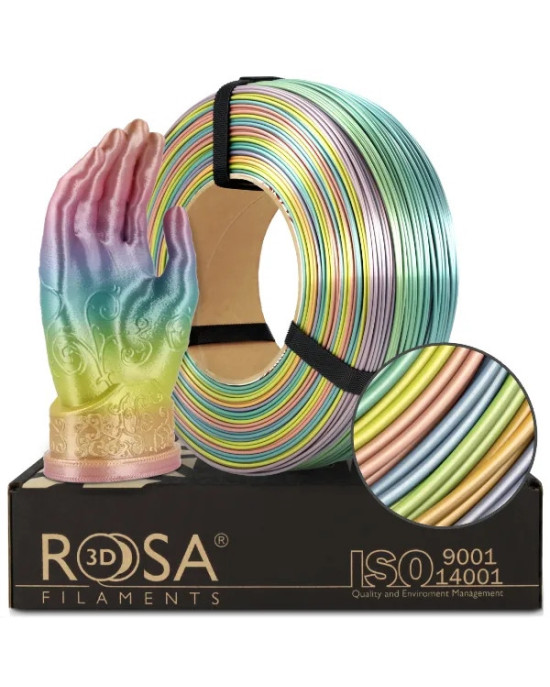 FILAMENT 3D ReFill PLA Rainbow Silk 1