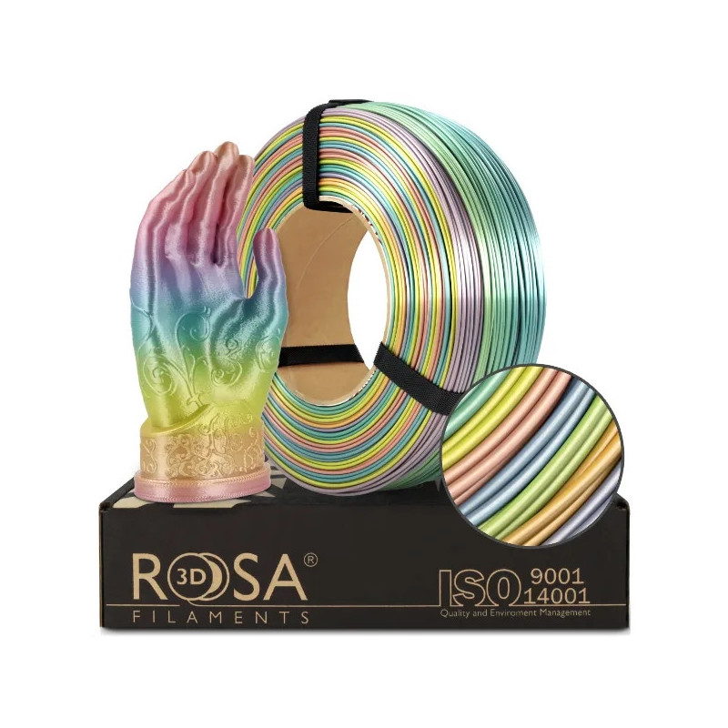 FILAMENT 3D ReFill PLA Rainbow Silk 1