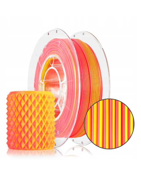FILAMENT 3D PLA Magic Neon (yellow+orange) 300g