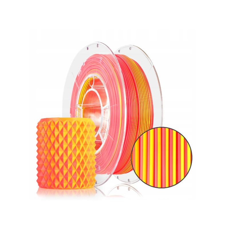FILAMENT 3D PLA Magic Neon (yellow+orange) 300g