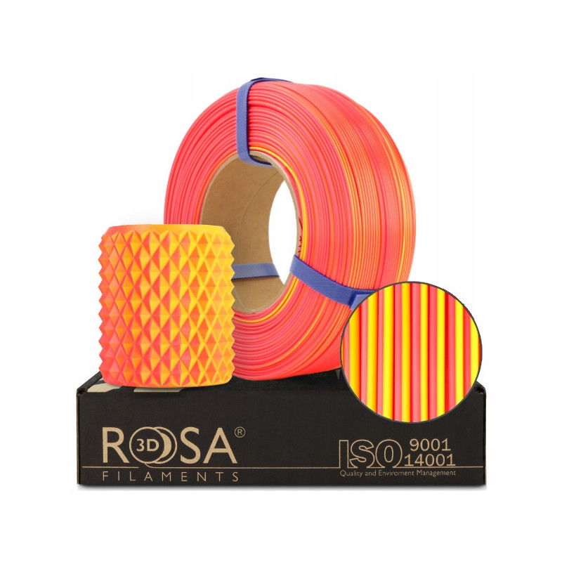 FILAMENT 3D ReFill PLA Magic Neon (yellow+orange) 1kg