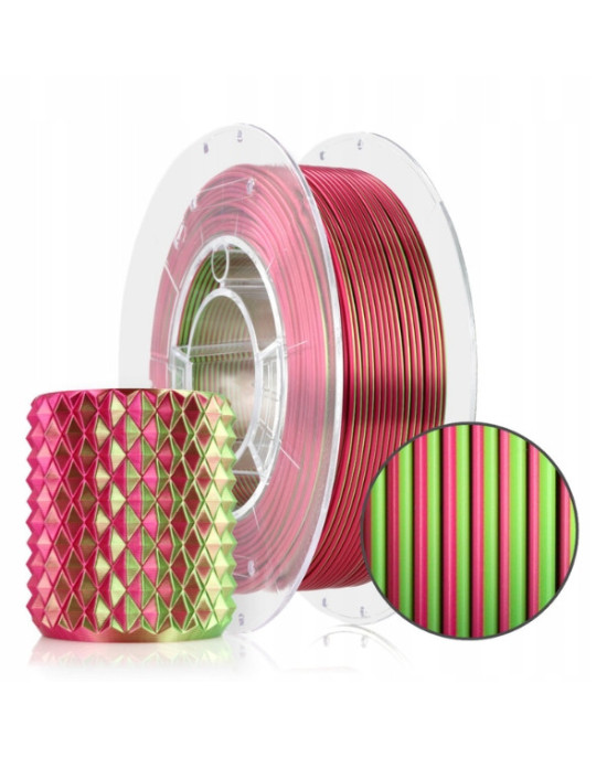 FILAMENT 3D PLA Magic Silk Dragon Fruit (green+fuchsia) 300g