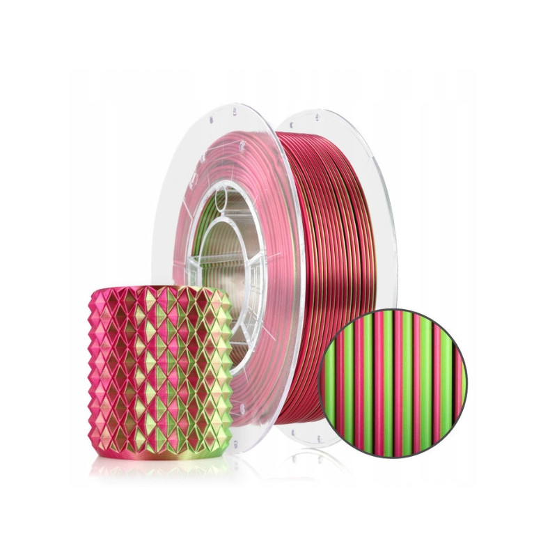 FILAMENT 3D PLA Magic Silk Dragon Fruit (green+fuchsia) 300g