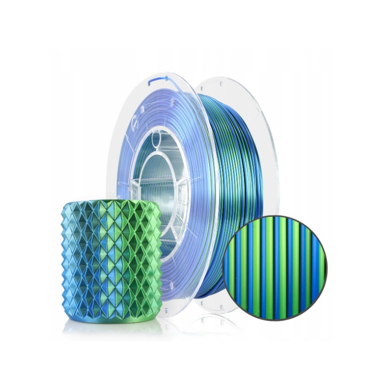 FILAMENT 3D PLA Magic Silk Lagoon (blue+green) 300g