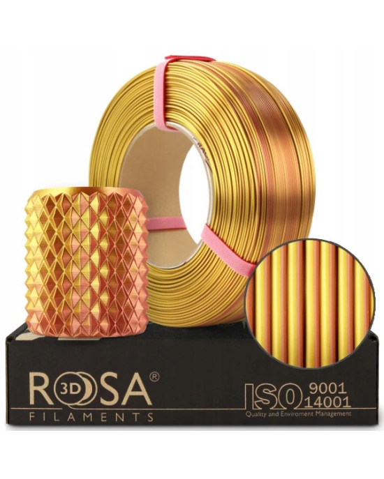 FILAMENT 3D ReFill PLA Magic Silk Gold-Copper 1kg