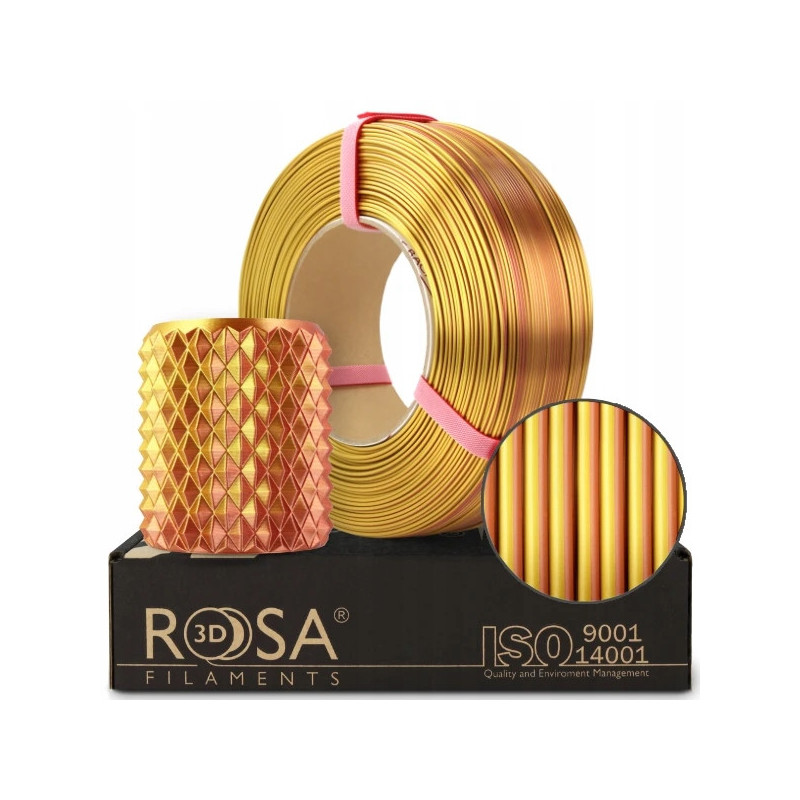 FILAMENT 3D ReFill PLA Magic Silk Gold-Copper 1kg