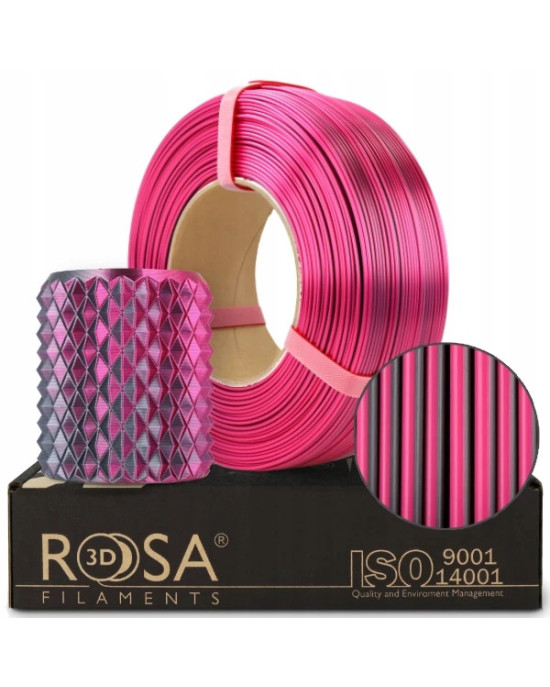 FILAMENT 3D ReFill PLA Magic Silk Mistic Purple (graphite+fuchsia) 1kg