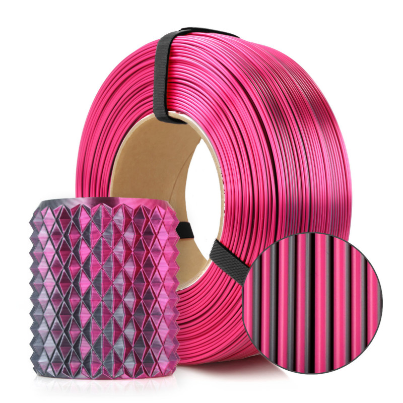 FILAMENT 3D ReFill PLA Magic Silk Mistic Purple (graphite+fuchsia) 1kg
