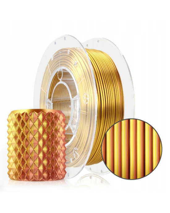 FILAMENT 3D PLA Magic Silk Gold-Copper 300g