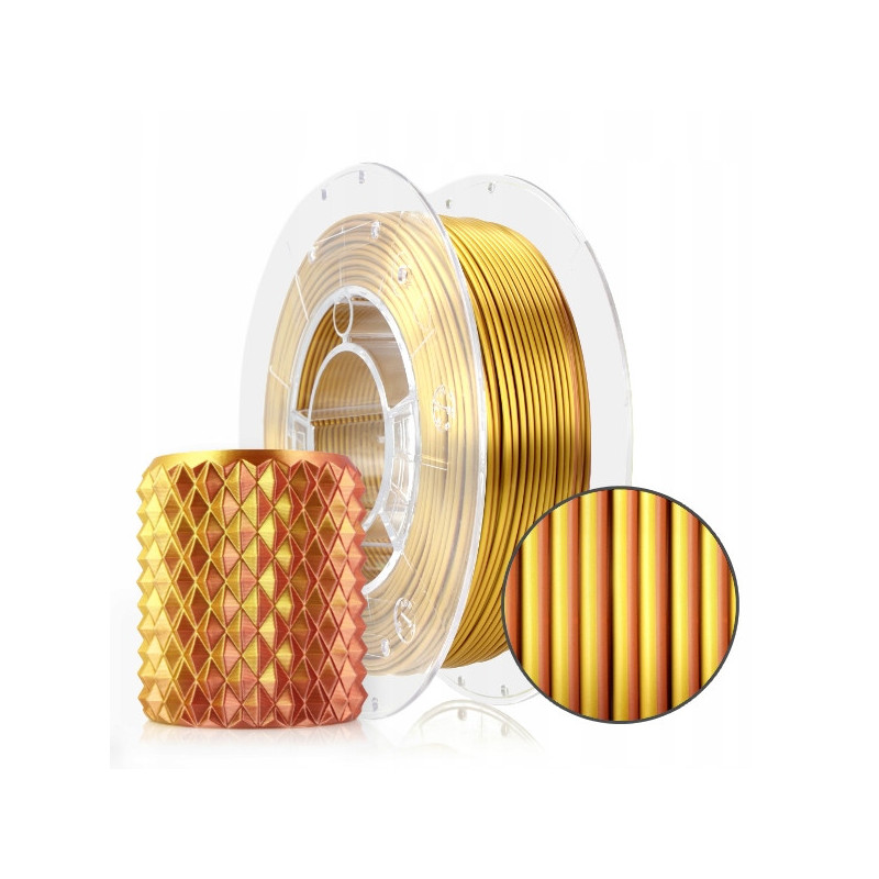 FILAMENT 3D PLA Magic Silk Gold-Copper 300g