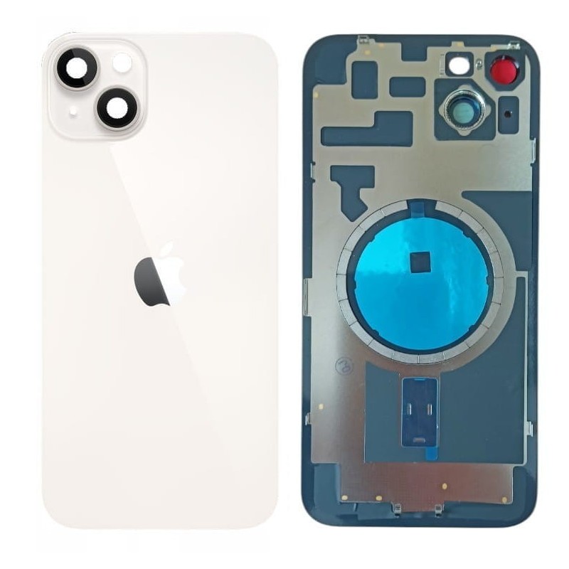 Klapka Jednobryłowa Tył iPhone 14 Plus Starlight z Ramką i Magnesami MAGSAFE