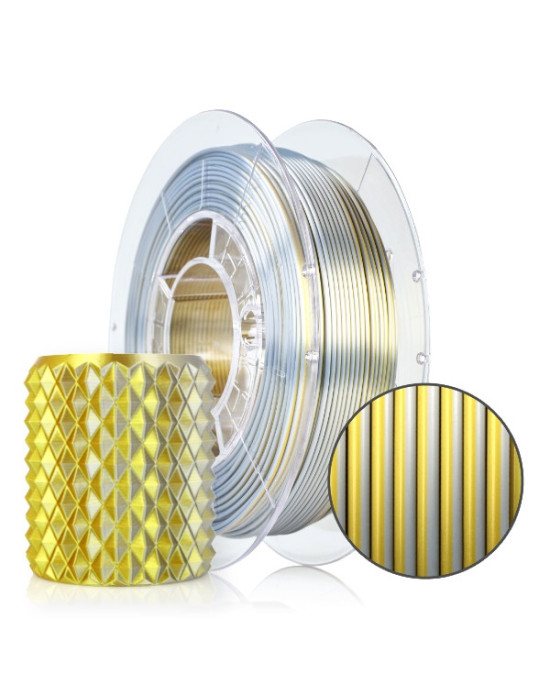 FILAMENT 3D PLA Magic Silk Gold-Silver 300g