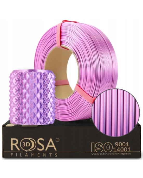 FILAMENT 3D ReFill PLA Magic Silk Pink Dynamic (pink+violet) 1kg