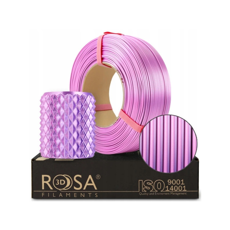 FILAMENT 3D ReFill PLA Magic Silk Pink Dynamic (pink+violet) 1kg