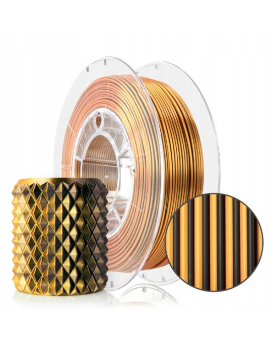 FILAMENT 3D PLA Magic Silk Mistic Tiger (black+orange) 300g