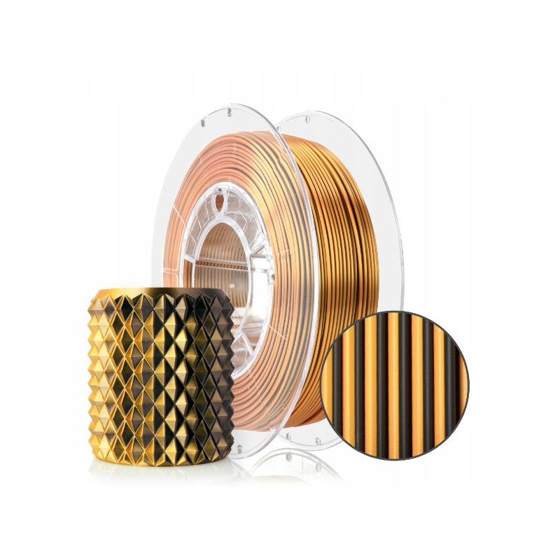 FILAMENT 3D PLA Magic Silk Mistic Tiger (black+orange) 300g
