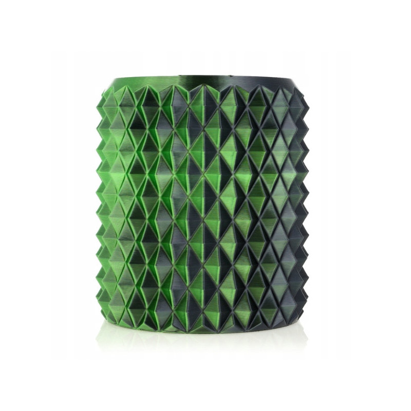 FILAMENT 3D ReFill PLA Magic Silk Mistic Green (black+green) 1kg