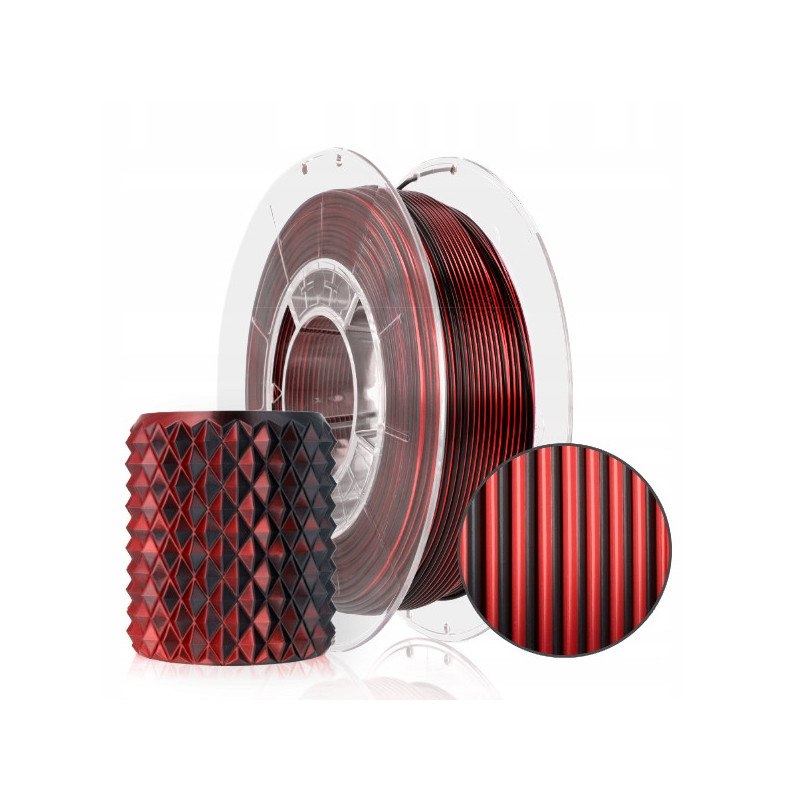 FILAMENT 3D PLA Magic Silk Mistic Red (black+red) 300g