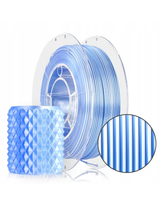 FILAMENT 3D PLA Magic Silk Frozen (white+blue) 300g