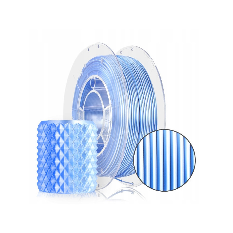 FILAMENT 3D PLA Magic Silk Frozen (white+blue) 300g