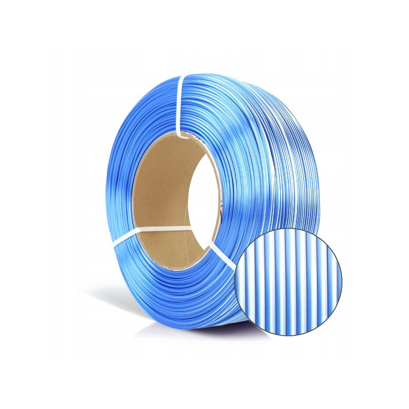 FILAMENT 3D ReFill PLA Magic Silk Frozen (white+blue) 1kg