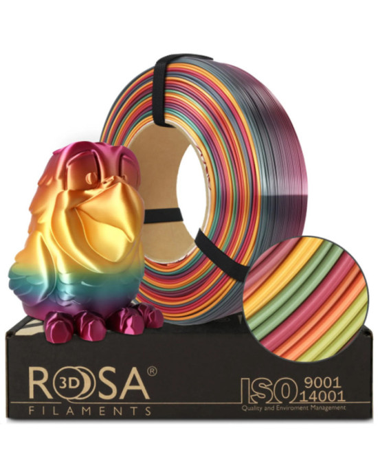 FILAMENT 3D ReFill PLA Rainbow Silk Tropical 1