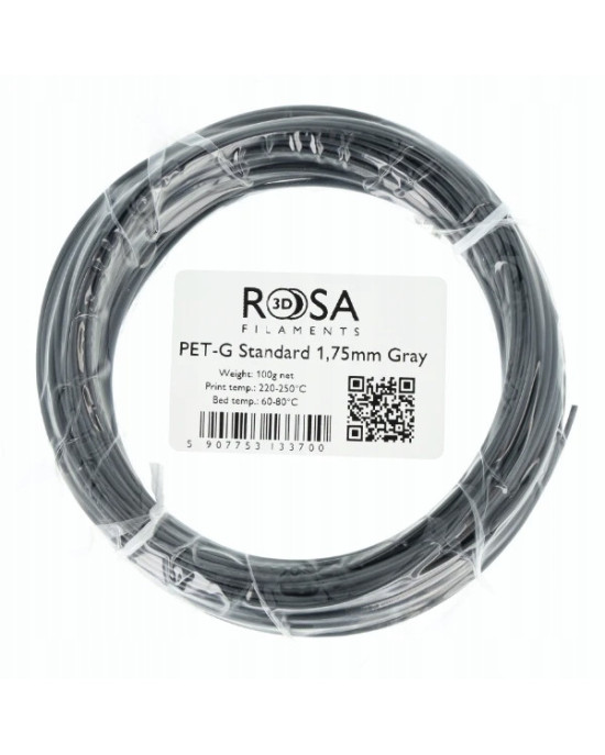 FILAMENT 3D PETG Standard Gray 1