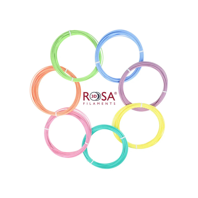 PEN PACK PASTEL PLA Starter 7 colours x 10m