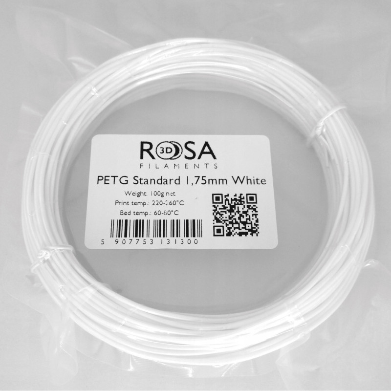 FILAMENT 3D PETG Standard HS White 1