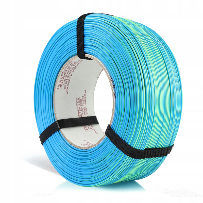 FILAMENT 3D ReFill PLA Magic Neon Blue Lagoon (neon green + blue sky) 1kg
