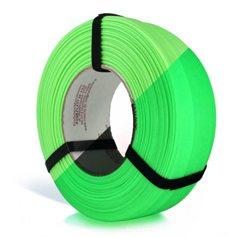 FILAMENT 3D ReFill PETG Standard Neon Green Glow in the Dark Green 1kg