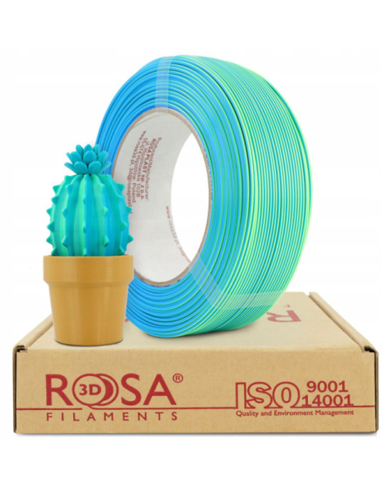 FILAMENT 3D ReFill PLA Magic Neon Blue Lagoon (neon green + blue sky) 0