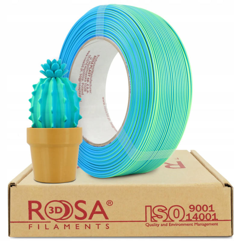FILAMENT 3D ReFill PLA Magic Neon Blue Lagoon (neon green + blue sky) 0