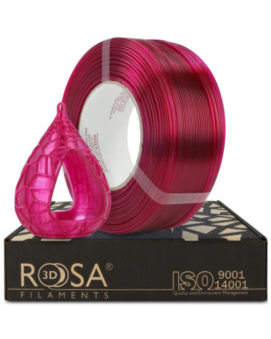 Filament 3D ReFill PETG Standard HS Pink Transparent 1kg