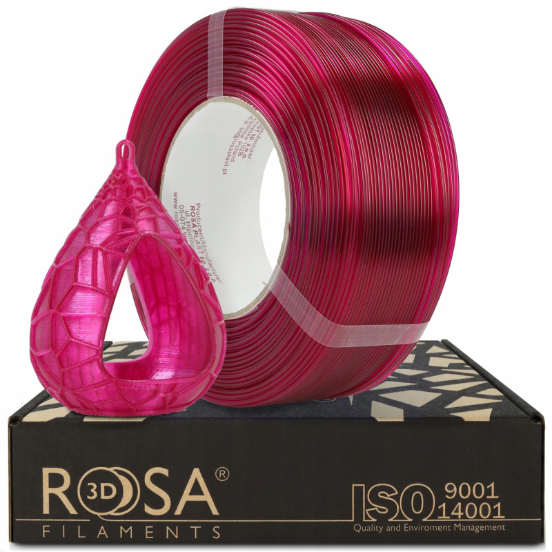 Filament 3D ReFill PETG Standard HS Pink Transparent 1kg
