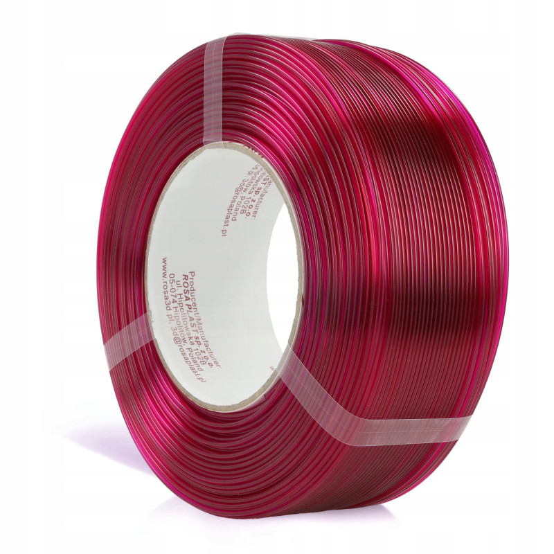 Filament 3D ReFill PETG Standard HS Pink Transparent 1kg
