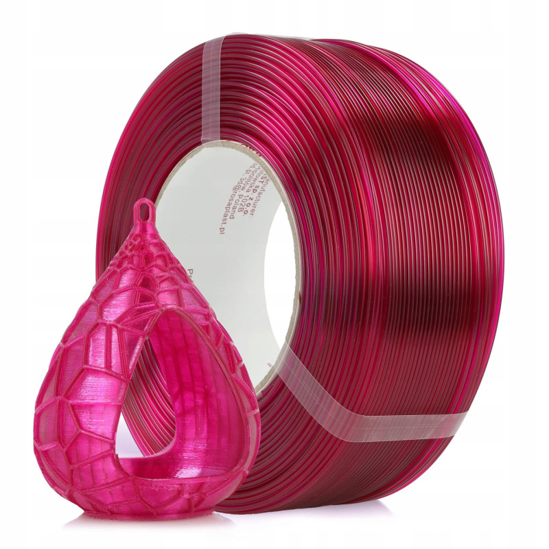 Filament 3D ReFill PETG Standard HS Pink Transparent 1kg