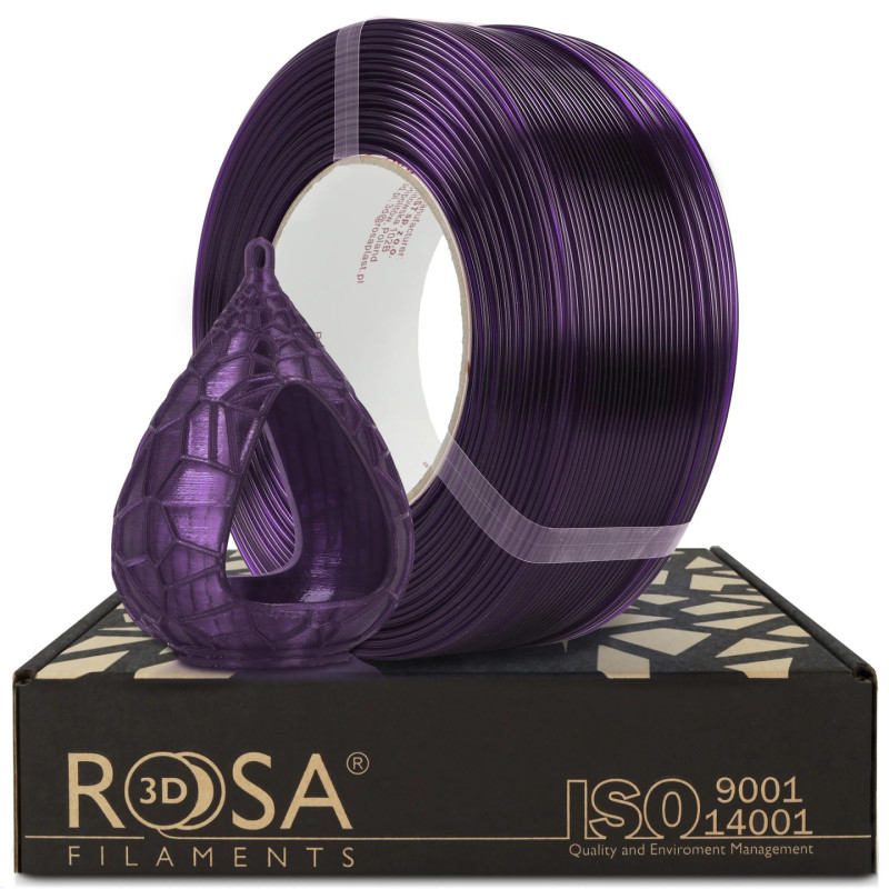 Filament 3D ReFill PETG Standard HS Deep Violet Transparent 1kg