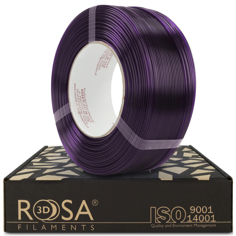 Filament 3D ReFill PETG Standard HS Deep Violet Transparent 1kg