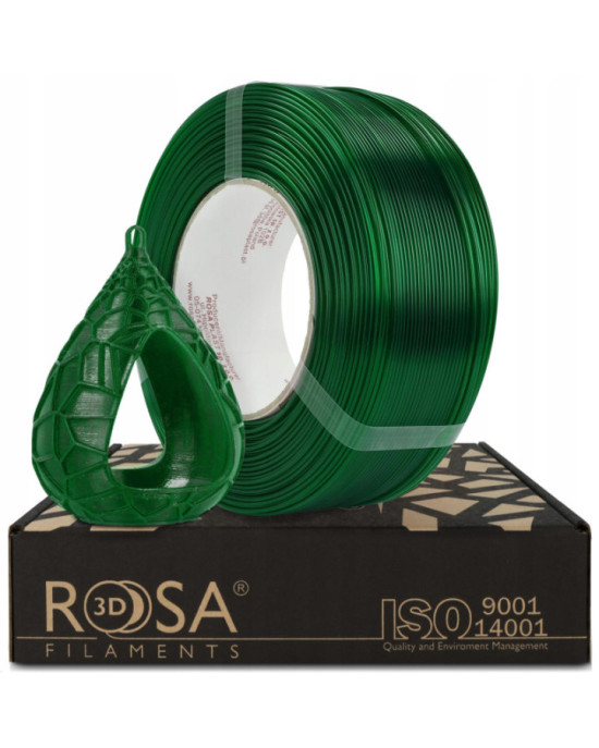 Filament 3D ReFill PETG Standard HS Bottle Green Transparent 1kg
