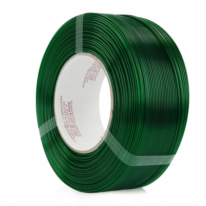 Filament 3D ReFill PETG Standard HS Bottle Green Transparent 1kg